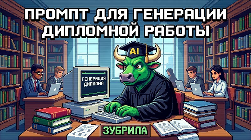 Промпт для дипломной работы в ChatGPT - структура, источники, примеры