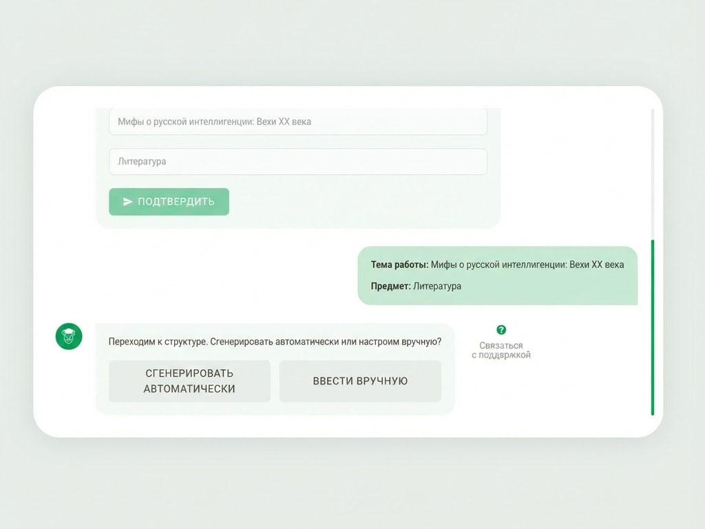 Выбор структуры